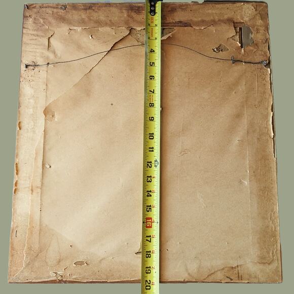 Vintage 1940s Framed Courting Turn of the Century Couple by Turner - Picture 4 of 4